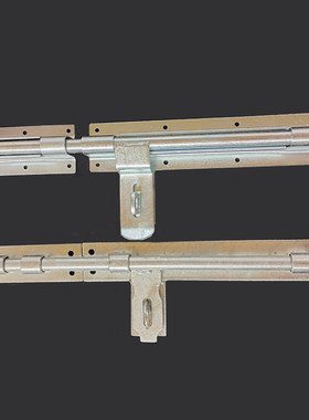 350/500mm分体镀锌大门栓铁门插销锁加厚防盗明装门扣门锁五金