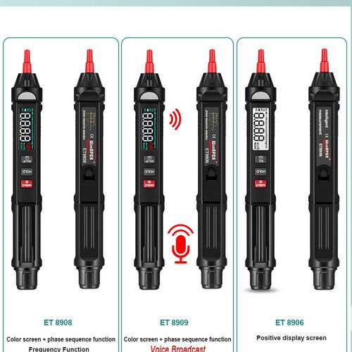 ET8906/ET8908 Pro True RMS Digital Multimeter + Voltage Test