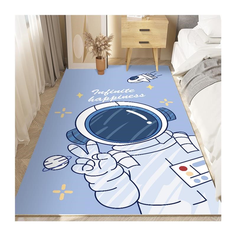地毯卧室少女床边毯儿童房间学习桌地垫客厅书桌床边床尾耐脏地垫