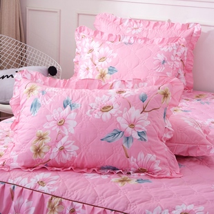 1.8 床裙四件套公主床罩保护套1.5 2.0m米 夹棉加厚床裙式 韩式