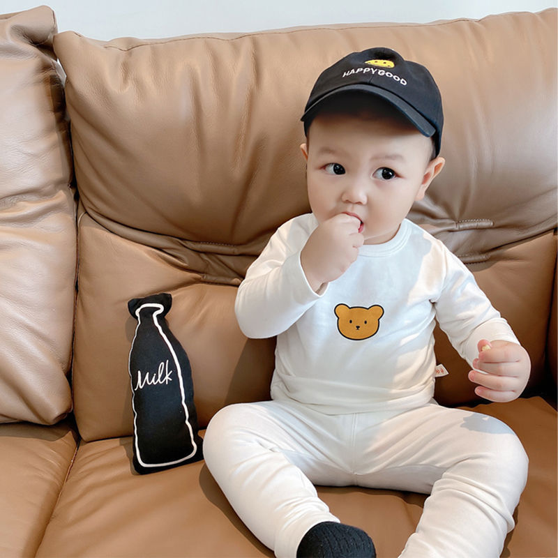 新品婴儿衣服春秋分体秋衣套装宝宝睡衣贴身内衣打底衣保暖衣纯棉