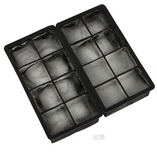 2Pcs Ice Cube Trays 8 Grids Silicone Square Ice Cube Mold Pu