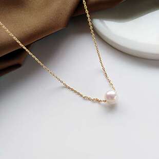 beautiful pearl simple necklace temperament and 速发Fashion