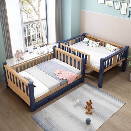 直销林?氏木业全实木上下铺子母床双层儿童床美式床上下床实木高