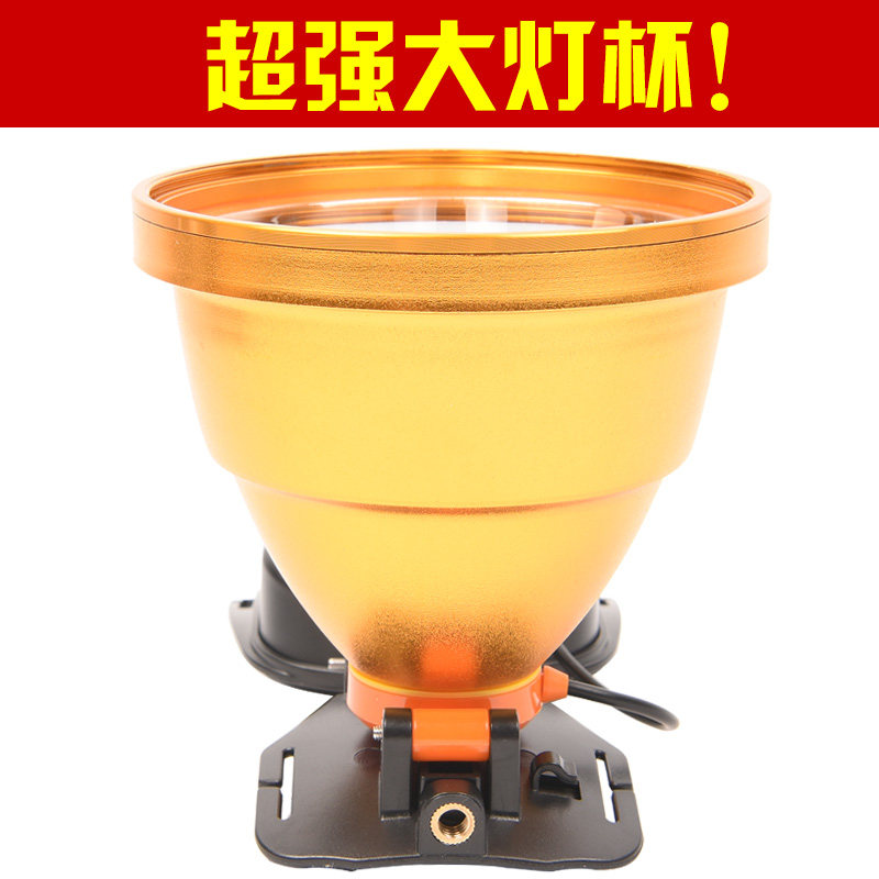 现货P100头灯强光感应超v亮户外小手电钓鱼专用头戴式充电疝气灯