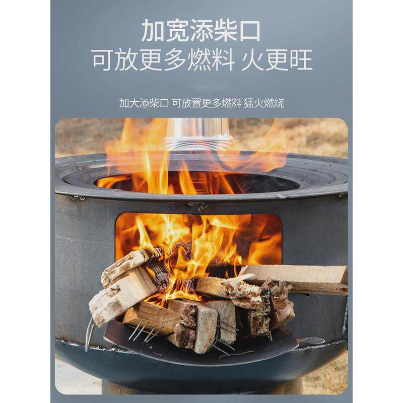 大锅台柴火灶家用柴火灶烧材火的炉材火灶台单灶农村老式烤火炉子