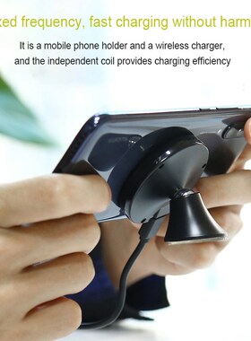 10W qi wireless charger car phone holder for iPhone 11 fast