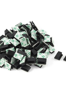 *100 Pcs Adhesive Wire Cord Cable Holder Tie  Organizer Drop