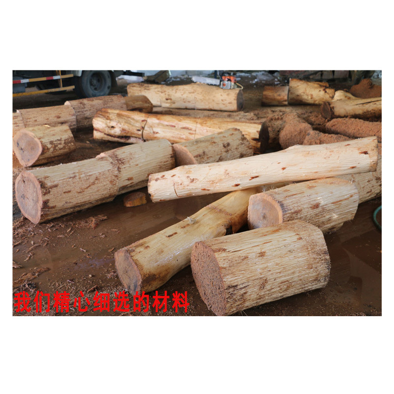 根雕凳子实木墩子原木树桩木桩底座摆件茶几桌茶台木头圆木家用凳