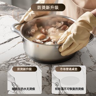 岩板大理石餐桌布防油防水免洗隔热防烫桌面保护垫PVC茶几餐桌垫