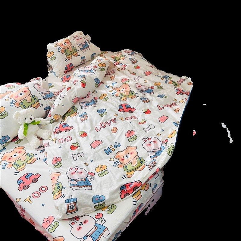 儿童全棉上下床床笠款三件式四件套榻榻米床垫床罩被套,床上用品,床笠,淘宝优惠券,粉丝福利购,淘宝优惠卷