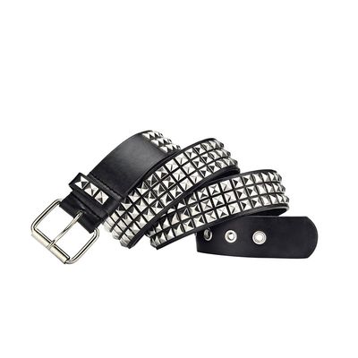 极速Women's Single Double or Rivet Grommet Belt, Punk Waist