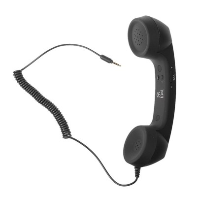 3.5mm Retro Telephone Handset,Classic Cell Phone Receiver Mi