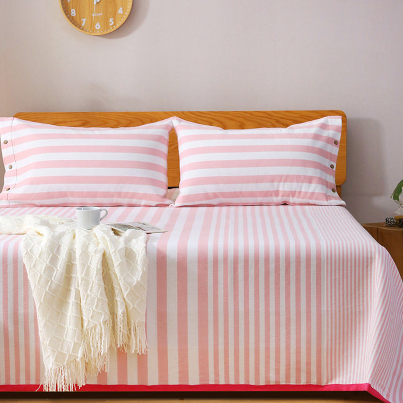 厂销真的超厚!7斤重 纯棉老粗布凉席三件M套床单渐层加厚亚麻空品,床上用品,床单,淘宝优惠券,粉丝福利购,淘宝优惠卷