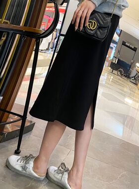 孕妇夏装半身f裙春秋季中长款宽松潮妈时尚休闲小个子过膝长裙子