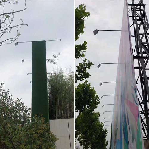 工程围挡射灯led投光灯广告牌招牌户外防水大功率工地围栏支架灯