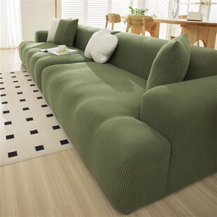 2024防水奶油系沙发罩四季防滑全包万能套防猫抓全包沙发套罩坐垫