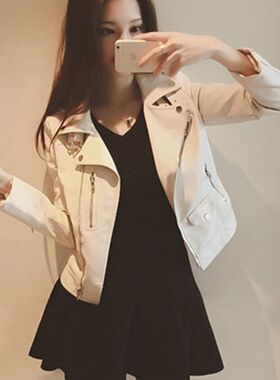 小皮衣外套女2024新款韩版短款机车港风西装今年流行秋季pu皮夹克