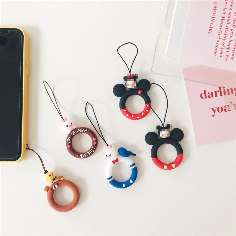 速发Phone Strap Silicone Mobile Phone Lanyard ID Card Lanyar