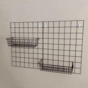 网格照片墙挂篮小挂篮网片篮子方架展示架上挂篮托盘置物