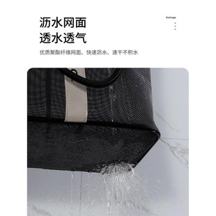 网红大容量洗漱包便携式浴筐旅行化妆袋网兜洗浴用品收纳筐手提