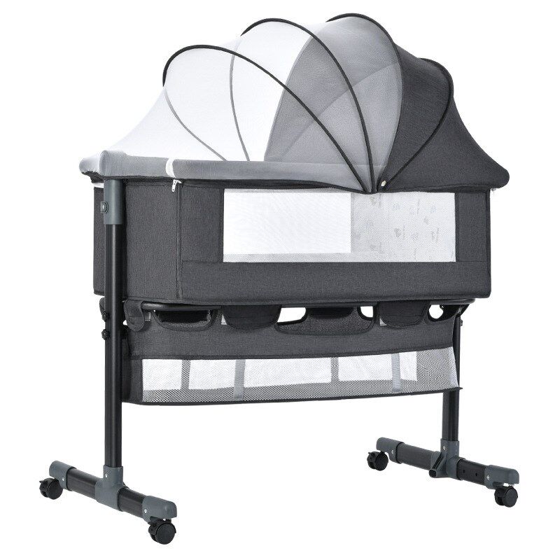 婴儿车床两用一体新生儿床拼接大床摇篮床拼接大床宝宝摇床儿童床