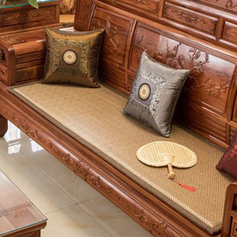 红木沙发垫夏天款凉席中式简约冰丝藤席防滑实木夏季加厚坐垫定做,居家布艺,沙发垫,淘宝优惠券,粉丝福利购,淘宝优惠卷