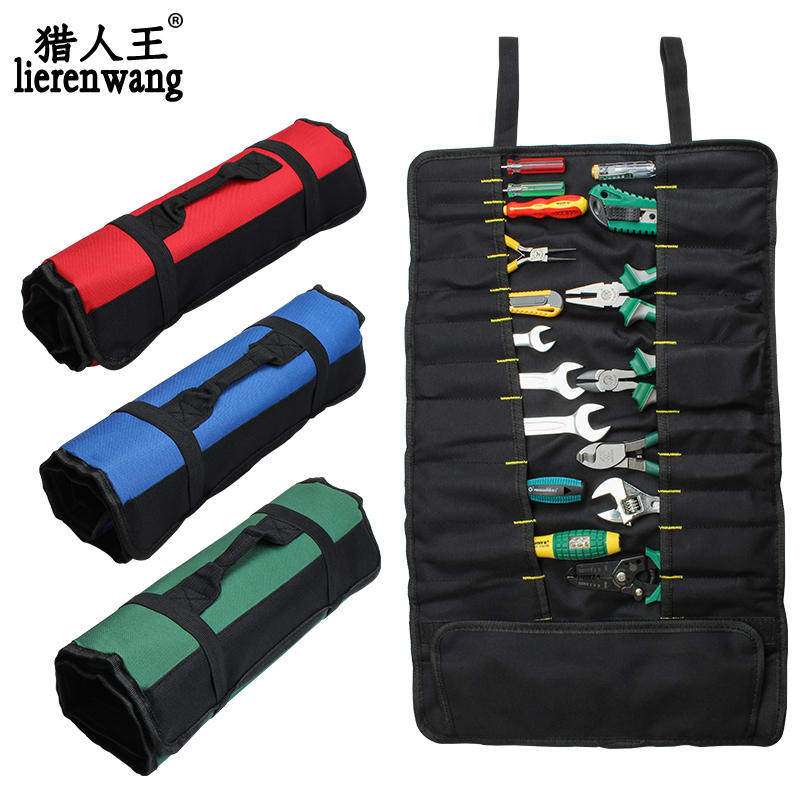 歌扬帆布卷筒多功能手提工具包维修收纳包猎人五金插袋电工