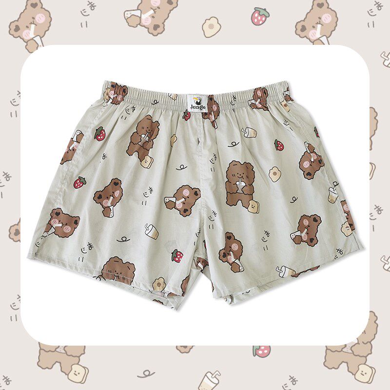 阿罗裤男宽松内裤男生四角内裤男夏薄款情侣居家睡裤男士内裤