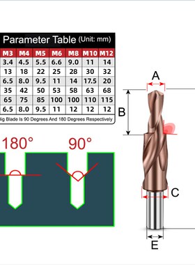 M35 HSS-CO Cobalt Two Stage Step Drill Bit Screw Counterbore