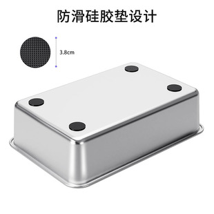 超大号猫砂盆不锈钢猫厕所防外溅猫屎盆缅因猫可用加大加厚没抓痕