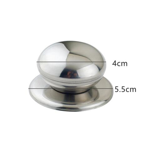 *Replaceable Stainless steel Pan Pot Glass Lid Cover Handle