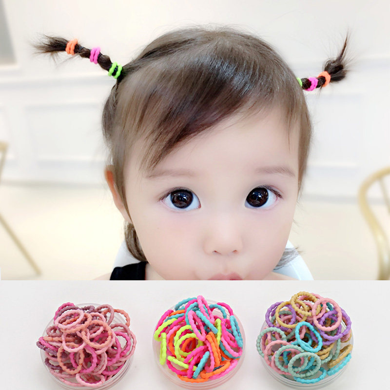 新品宝宝皮筋不伤发儿童小发圈扎啾啾皮圈K女童非一次性小皮筋婴