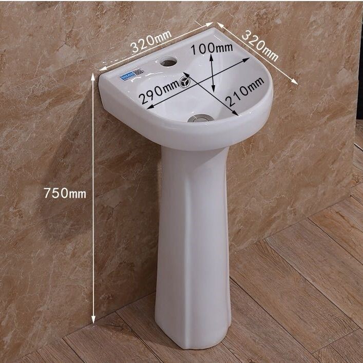 落地式洗手盆立柱盆一体式厕所洗手盆小户型浴室卫生间家用洗脸盆