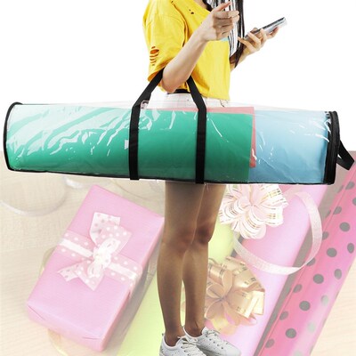 Gift Wrapping Paper Storage Bag Organizer Bag 40 Inch PVC C