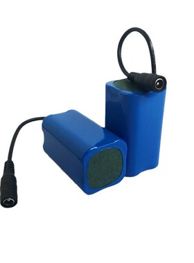 18650锂电池组7.4V遥控投饵航模船打窝船L自行车灯电池充电式LED