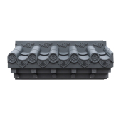 中号特厚免架子封板瓦树脂立体仿古屋檐中式 饰塑料免架子瓦 一体装