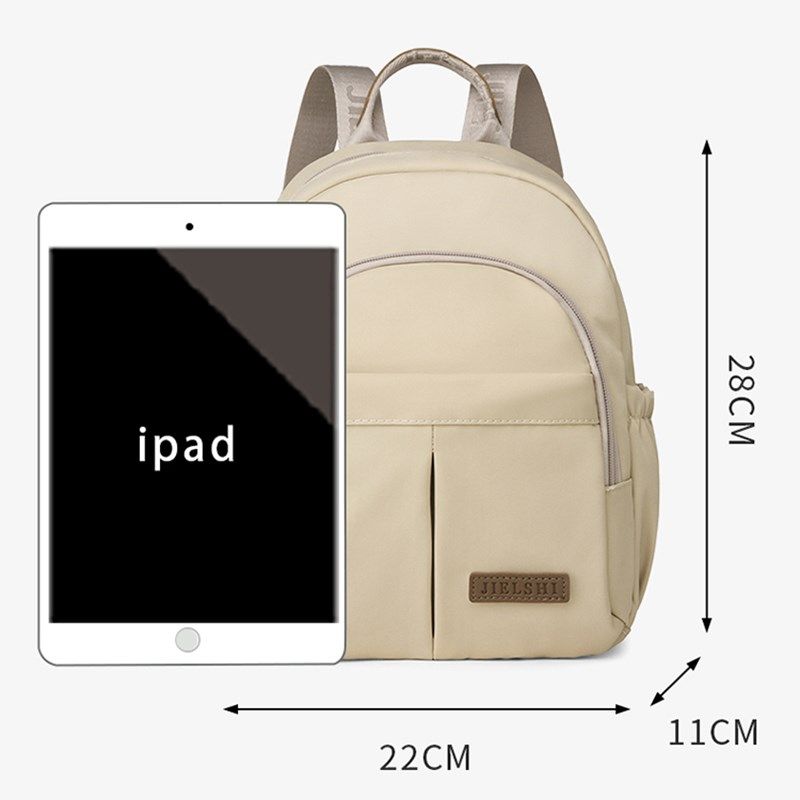 尼龙旅行小背包女2024新款百搭女式包通勤小号大学生牛津布双肩包