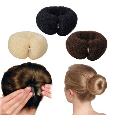 速发Fashion Hair Bun Maker Donut Magic Foam Sponge Easy Big