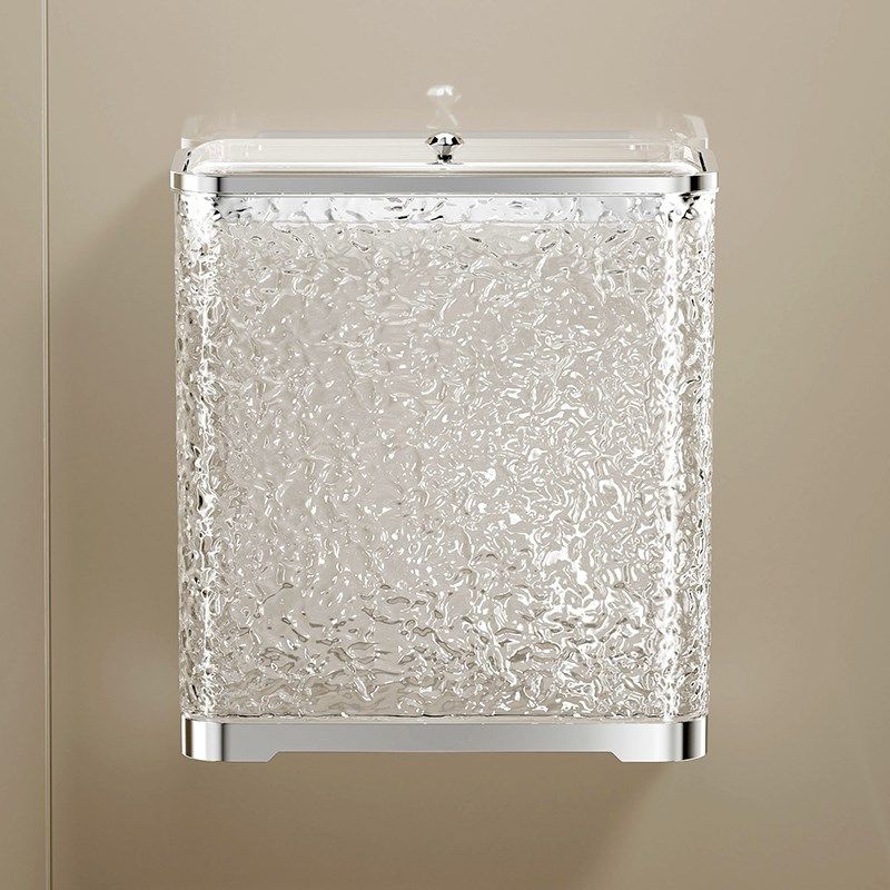 卫生间垃圾桶壁挂按压式家用客厅厨房2024新款夹缝带盖厕所桶