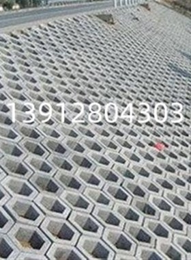 混凝土护坡砖六角实心砖植草砖停车场草坪砖空心砖河道六角水泥砖