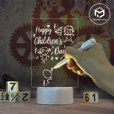 速发Note Board Creative Led Night Light USB Message Board Ho