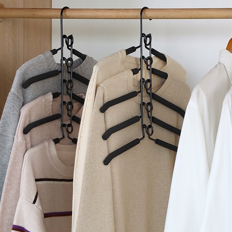 多层衣架多功能海绵m防滑魔术收纳衣挂衣柜衣撑家用挂衣架子衣服