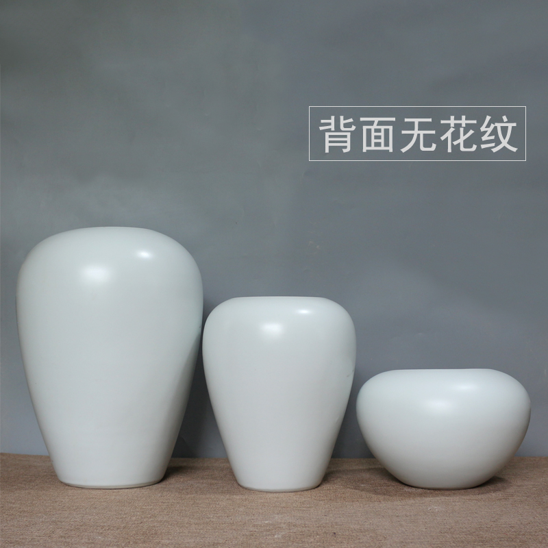 现代中式古典陶瓷花瓶摆件样板房间客厅书房花器软装饰工艺品批发