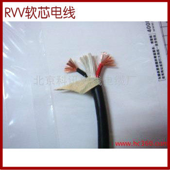 现货ZR-RVV2X4平方圆形软芯护套线 纯铜电线 国标T电线 阻燃护套