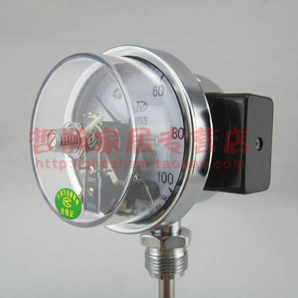 电接点双金属温度计wssqx-411工业指针温度表测温仪水温表管道锅
