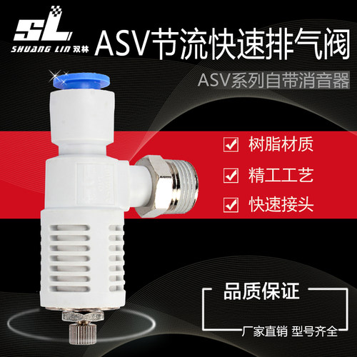 消声节流排气阀ASV310F 410F 510F-01-02-03-04-O06S-08S-10S-12S