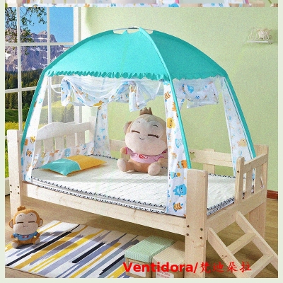 床垫拉链中号蚊帐防摔儿s童加固加厚野营帐篷专用落地式可折叠-*
