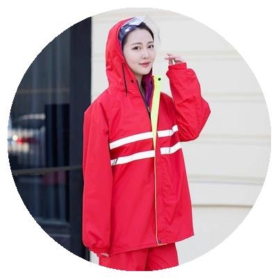 加厚防水全身分体清新衣服耐用旅游耐 套装 加宽一套裤 e子雨衣雨裤