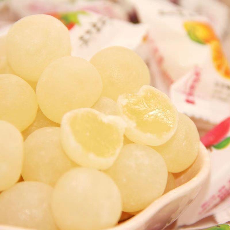 脆皮鲜乳球夹心鲜奶球混合多口味水果夹心软糖休闲 糖果喜糖